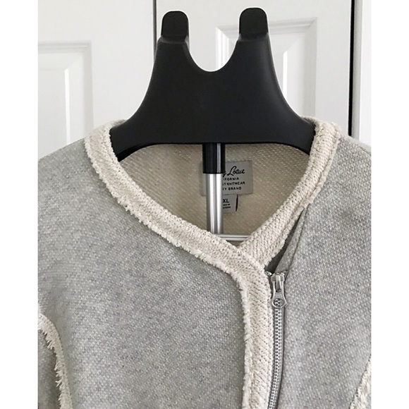 Lucky Lotus by Lucky Brand Knit Raw Edge Jacket | Size XL - Picture 3 of 8